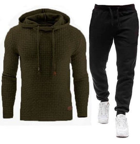 Conjunto De Moletom Casual Masculino Verde / P 689