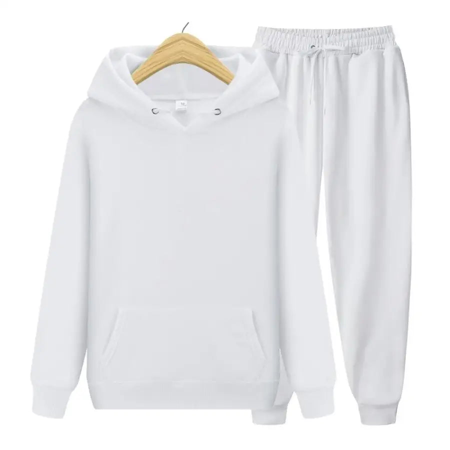 Conjunto Moletom Feminino Básico Inverno Branco / S 640