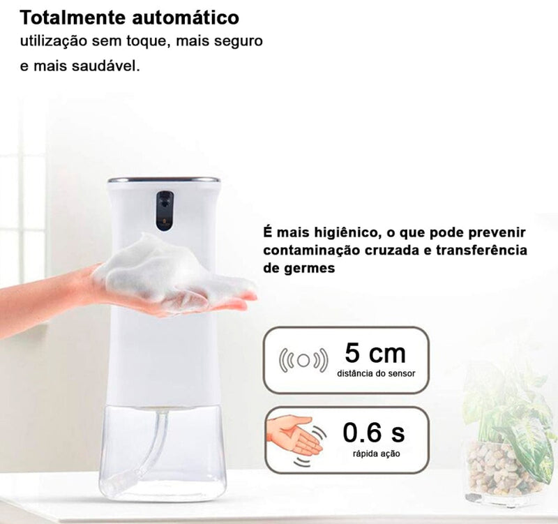 Dispenser Sabonete Liquido Espuma Sensor 881