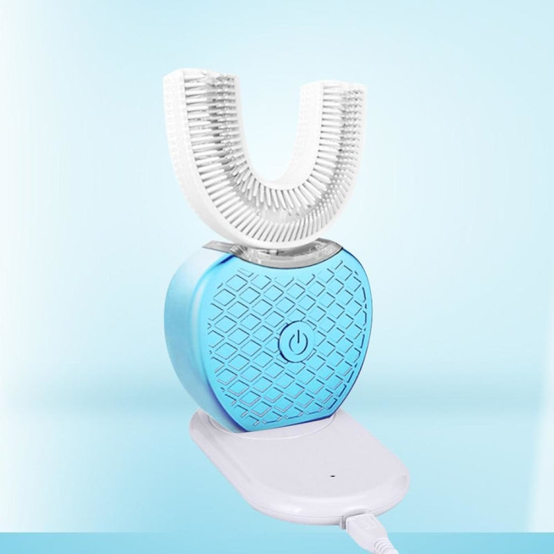 Escova De Dente 360 Circular Led Clareadora - Frete Grátis Azul 569