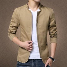 Jaqueta Slim Fit Masculina Khaki / M 677