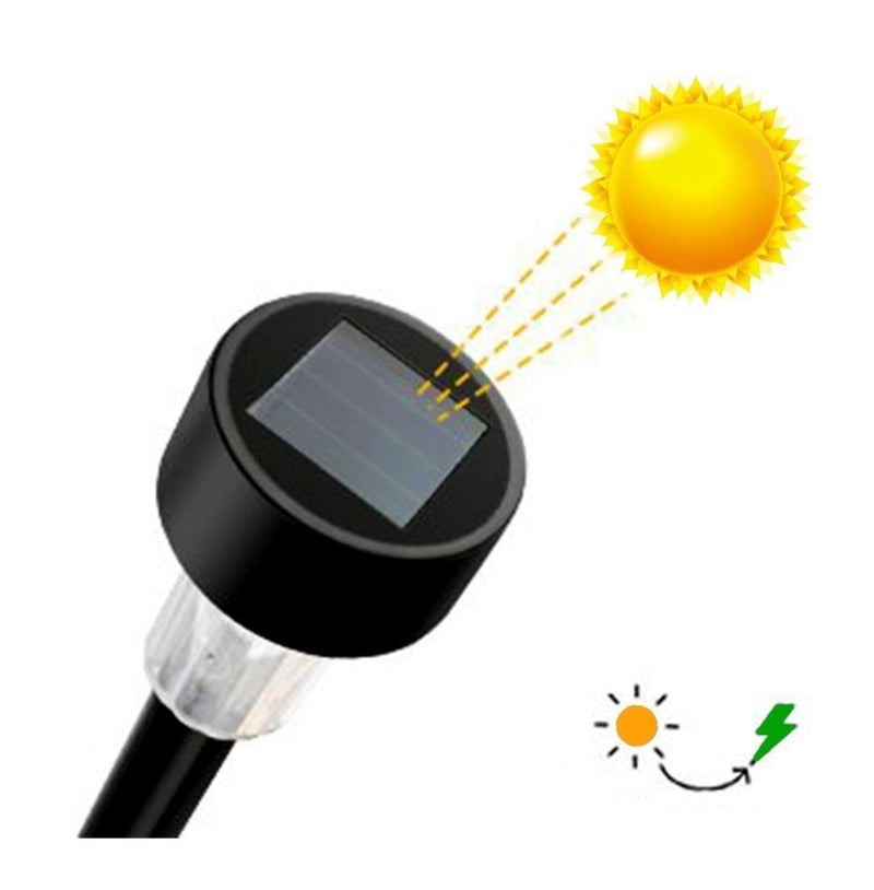Iluminação para jardim com Painel Solar Kit com 12 - Super Mix Store Default Title