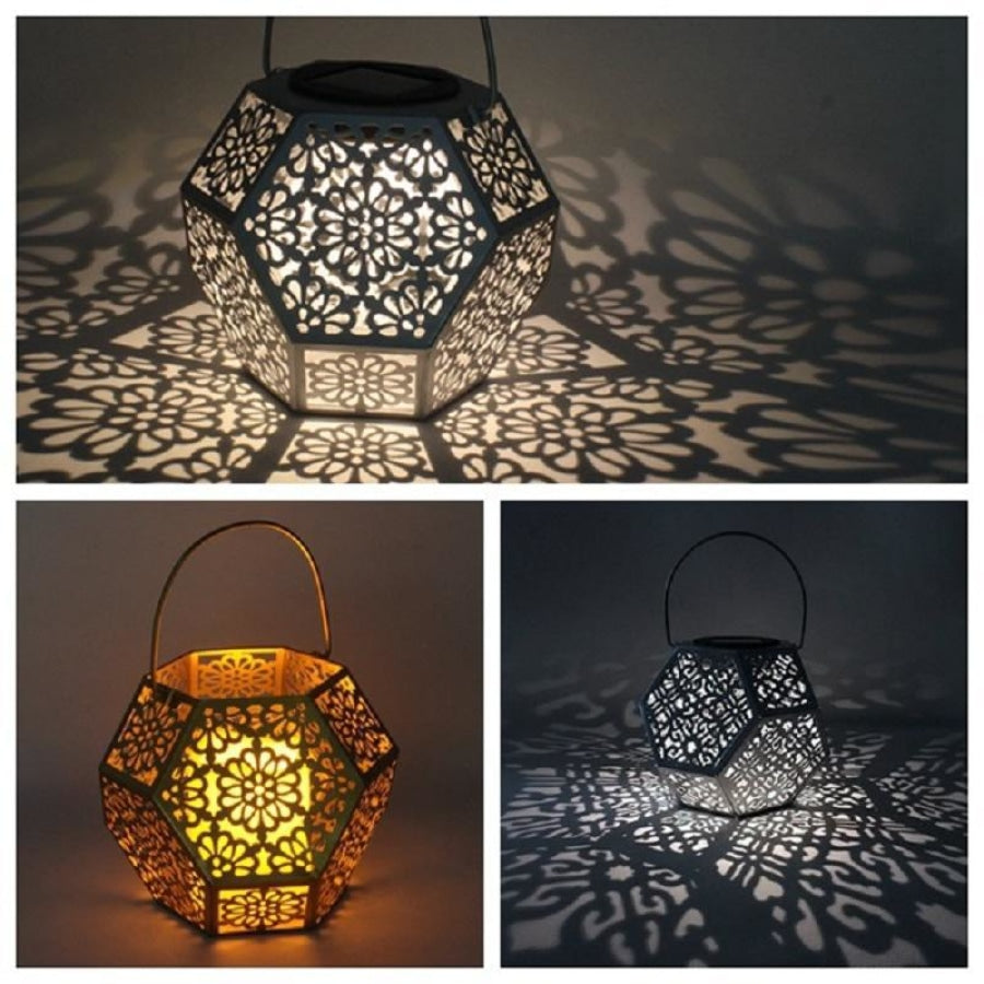 Vintage Led com Painel Solar - Super Mix Store Prata