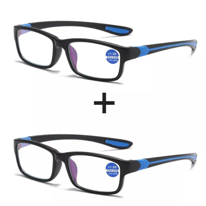 Óculos Inteligente Anti Luz Azul - Compre 01 Leve 02 Adaptável A Todos Os Graus / + 1038