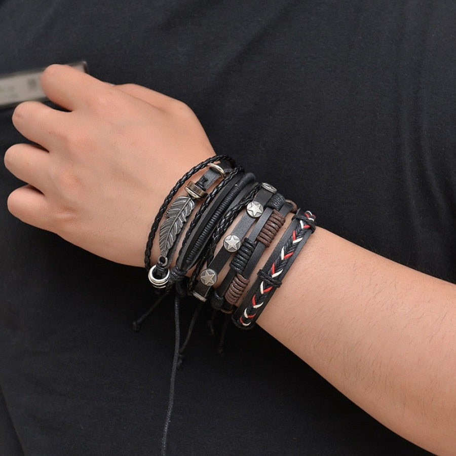 Pulseira Masculina Couro 887