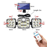 Refletor De Led Energia Solar 3 Painéis Separado-138 809