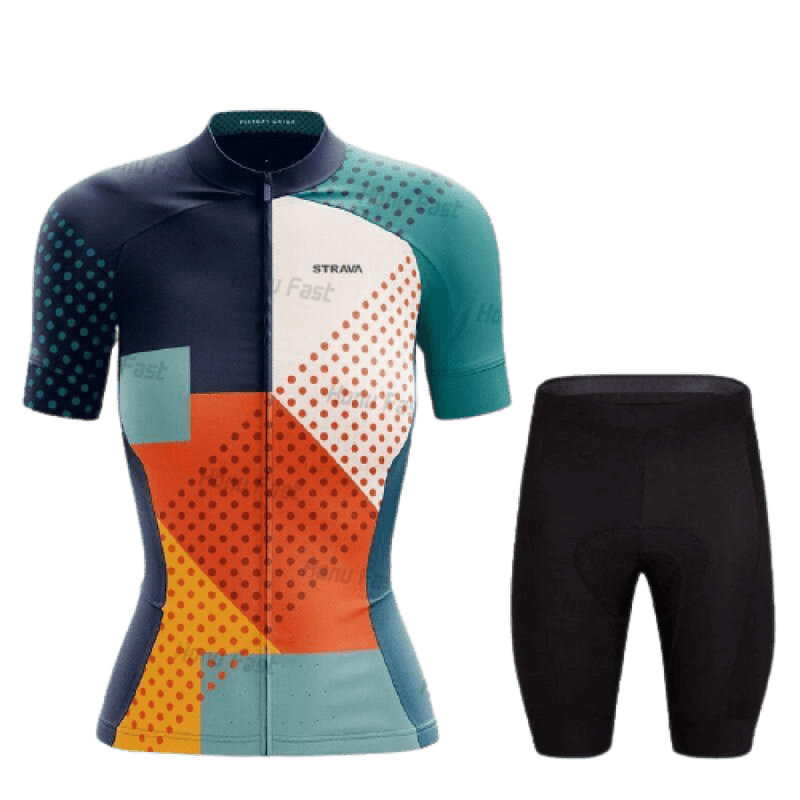 Roupa De Ciclismo Feminina Camisa 2 + Bermuda / Xgg 827
