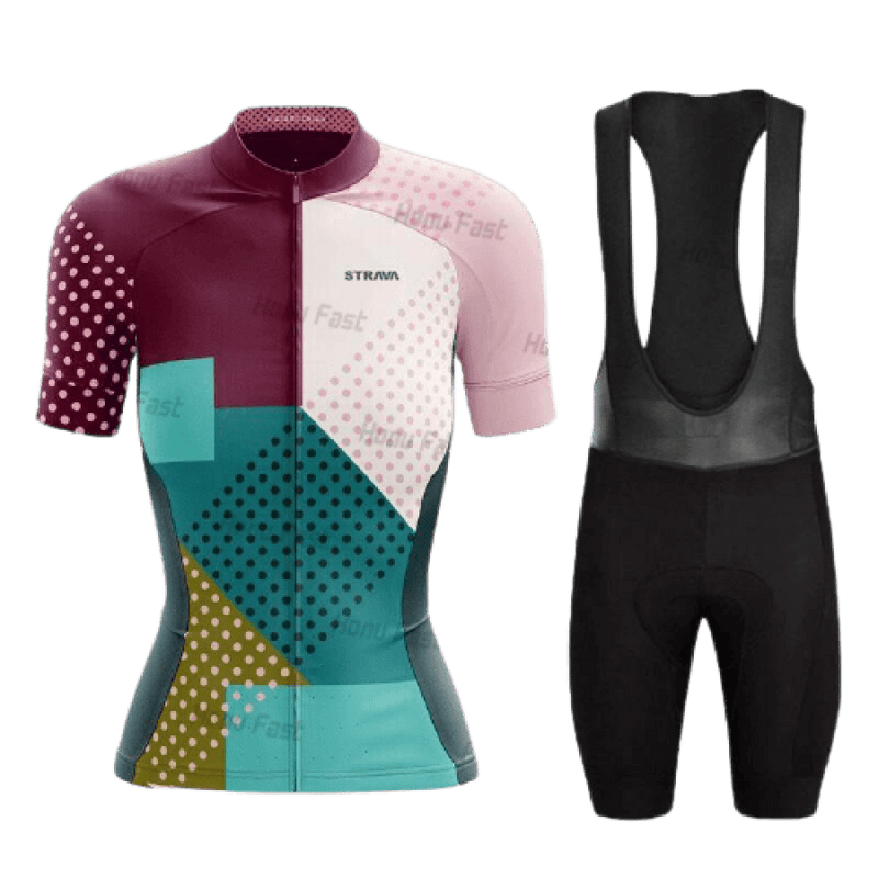 Roupa De Ciclismo Feminina Camisa + Bretelle Preto / Xgg 827