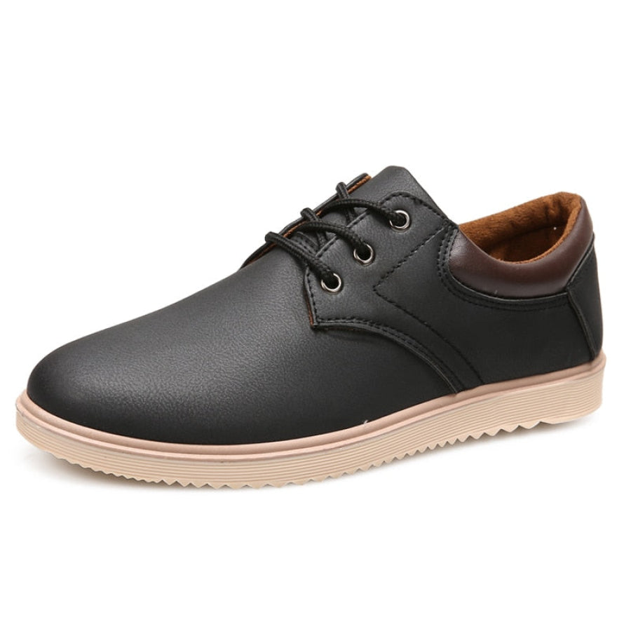 Sapato Casual De Couro Premium Masculino Preto / 38 959