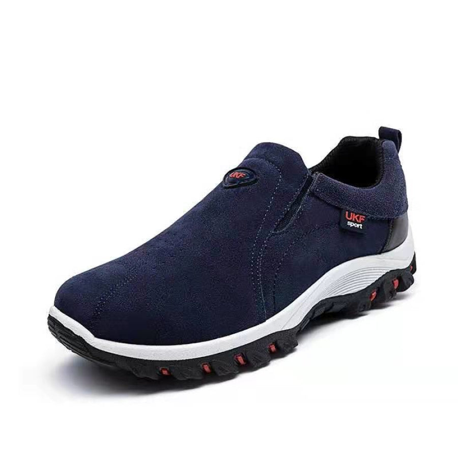 Sapato Masculino De Couro Antiderrapante Casual Azul / 38 896