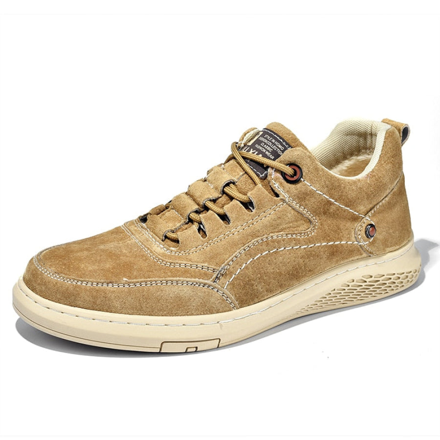 Sapato Masculino Suede Casual Khaki / 37 889