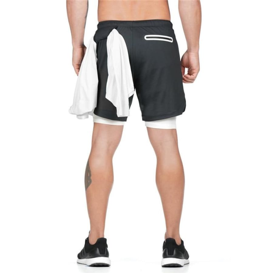 Shorts 2 Em 1 Esporte Air Effect Preto Modelo / M 673