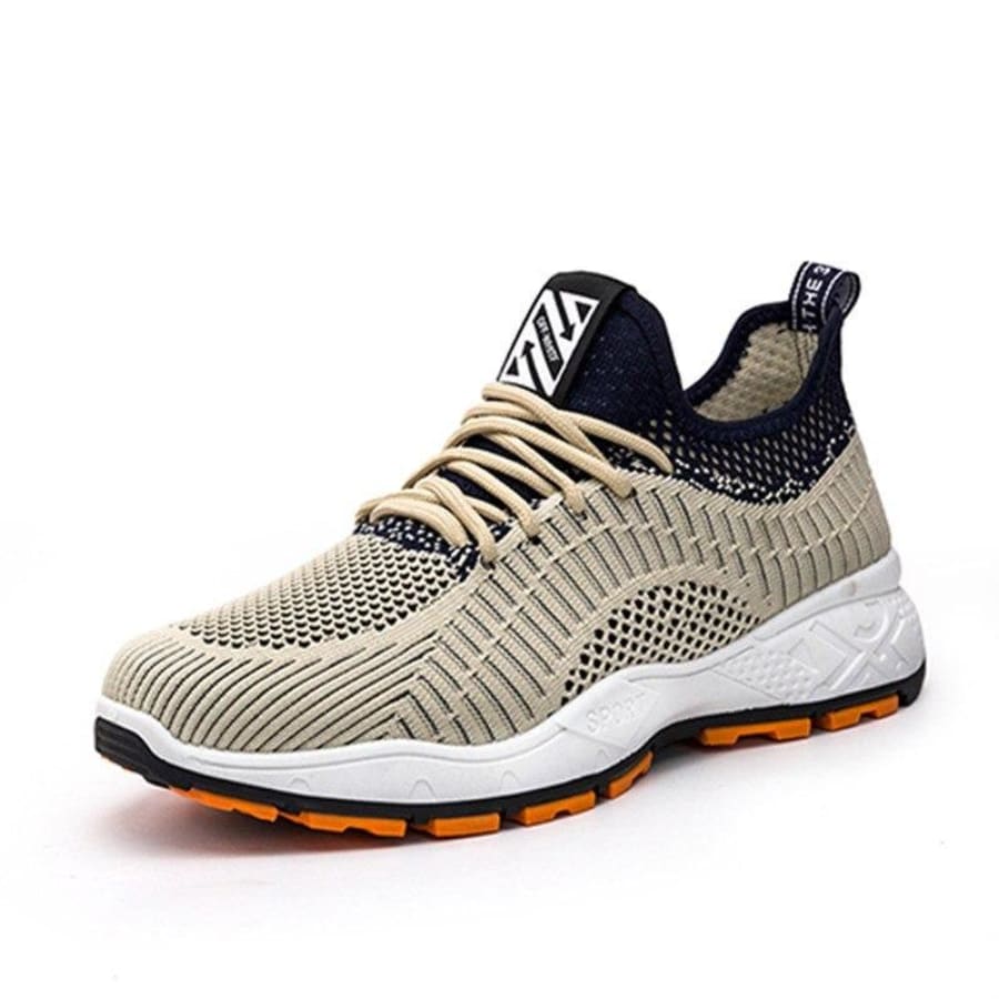 Tênis Esportivo Casual Air Mesh Bege / 42 820