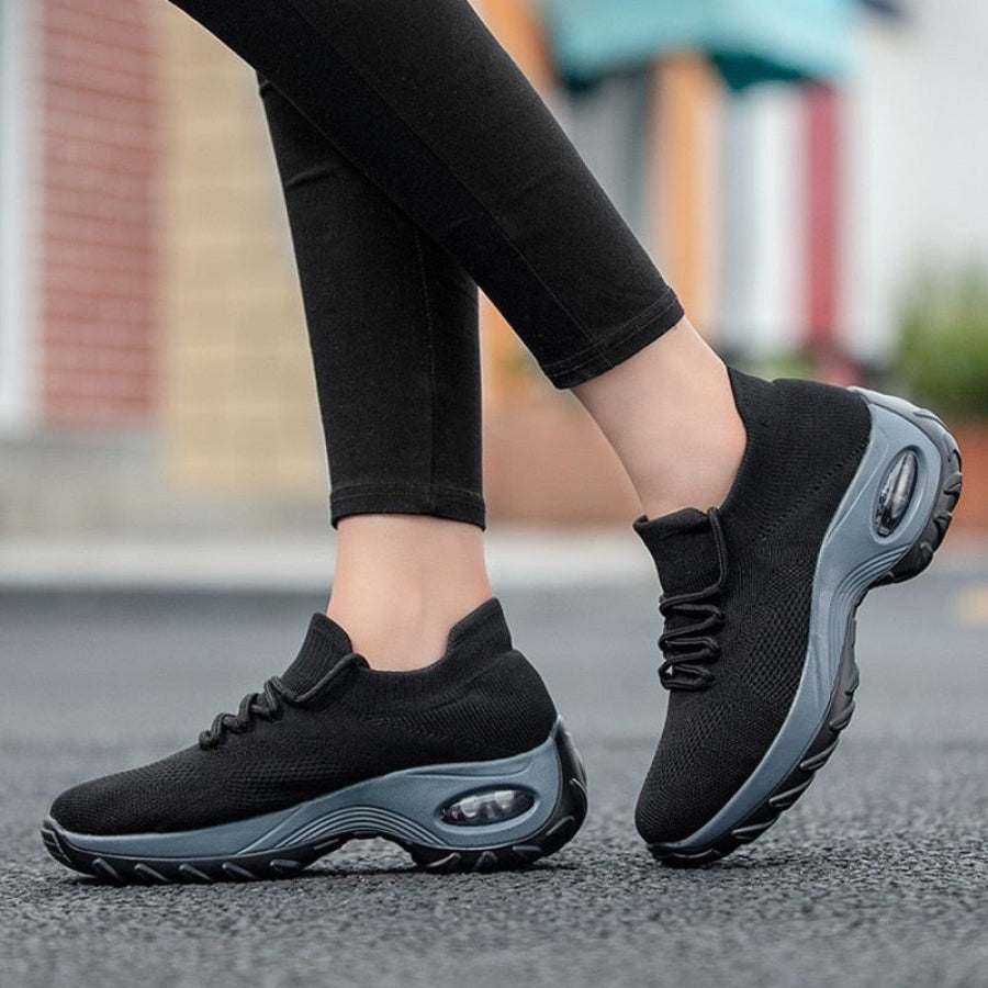 Tênis Esportivo Feminino Knit Confortável 946