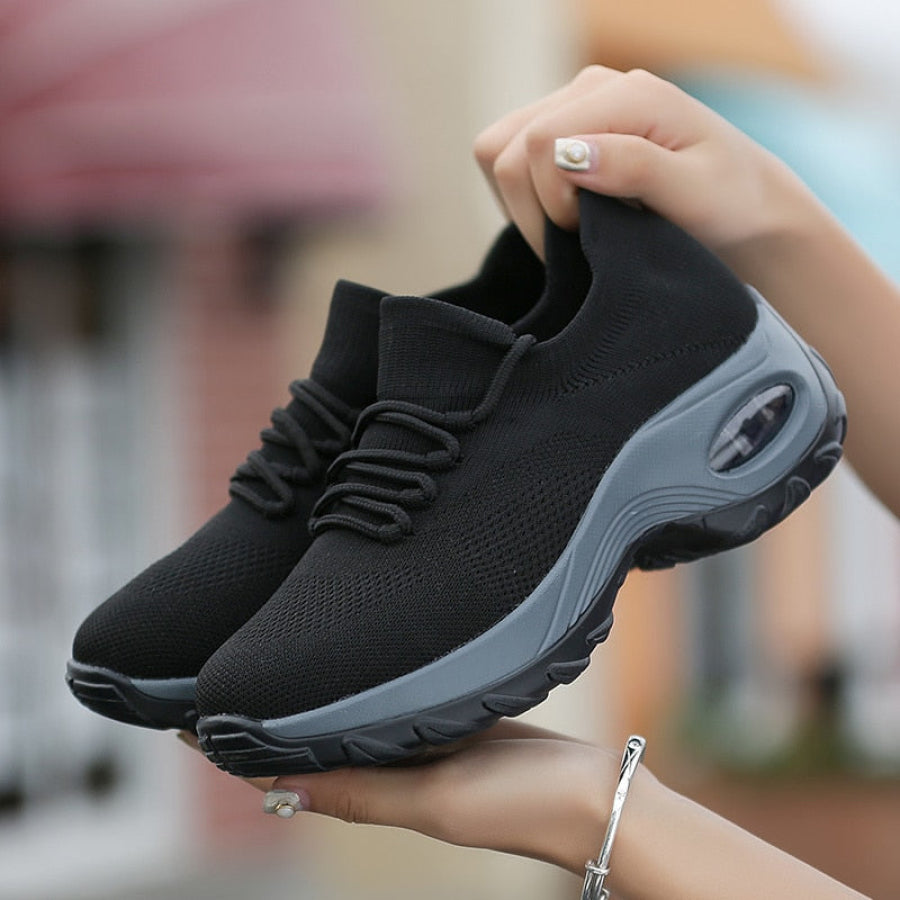 Tênis Esportivo Feminino Knit Confortável 946