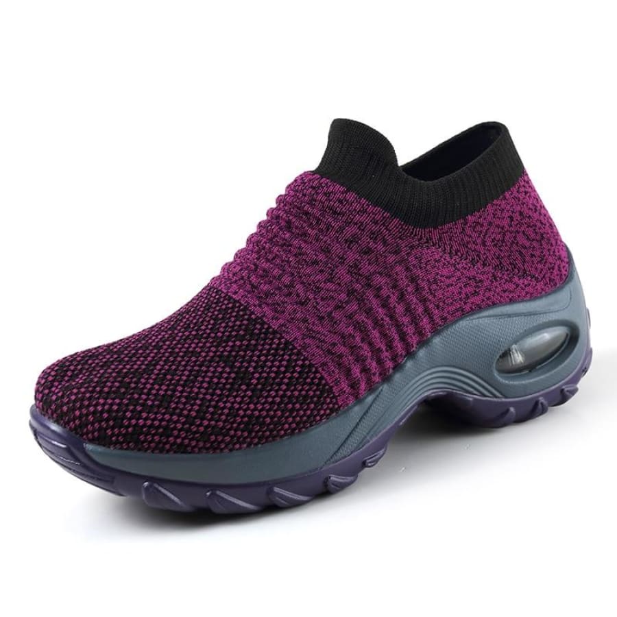 Tênis Esportivo Para Caminhada Confort Roxo / 35 703