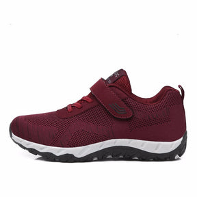 Tênis Feminino Caminhada Confortável Run Vermelho / 34 941