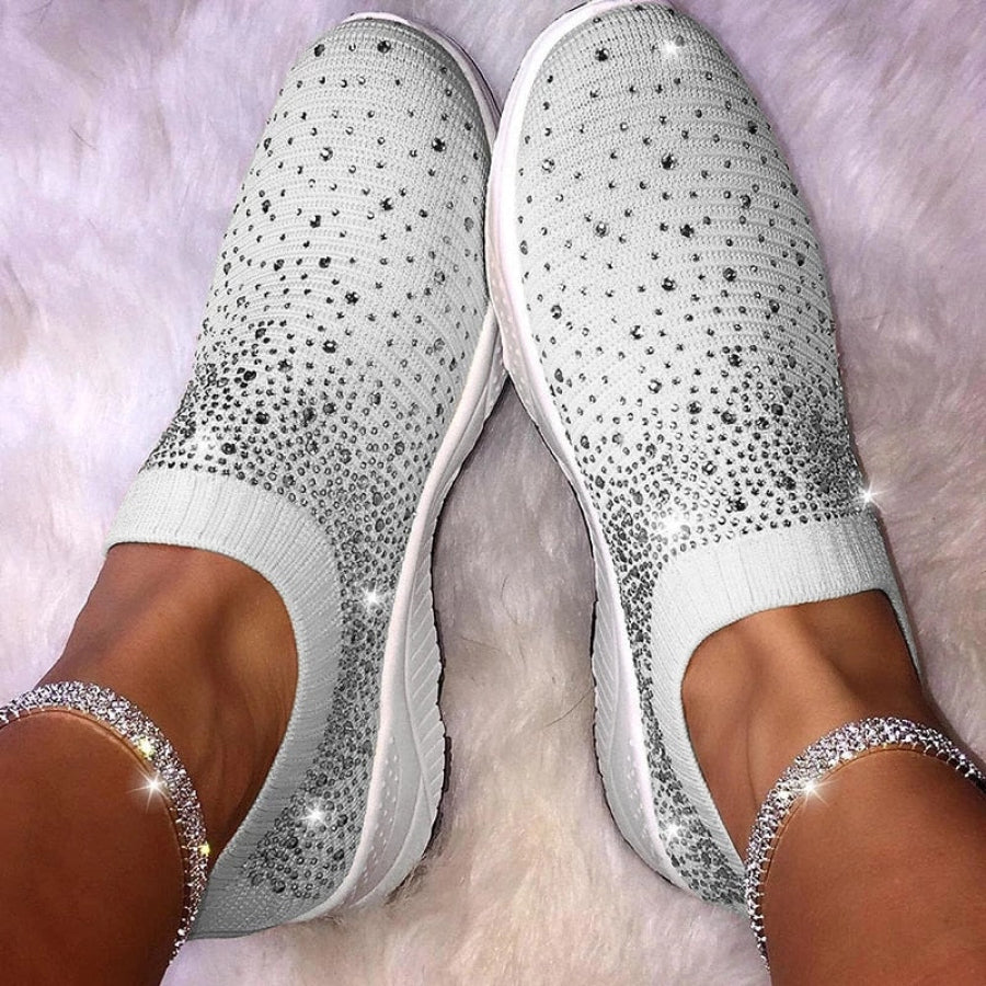 Tênis Feminino Mesh Strass 948