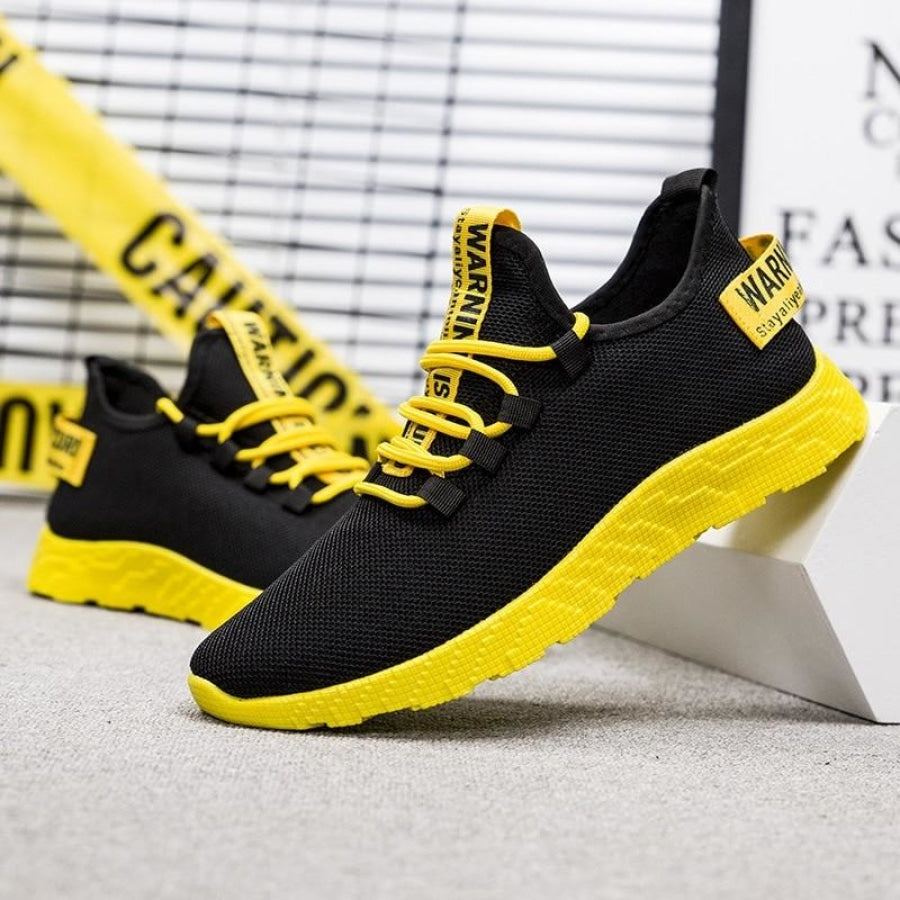 Tênis Sneakers Masculino Mesh - Venon Xr Preto / Amarelo 37 626